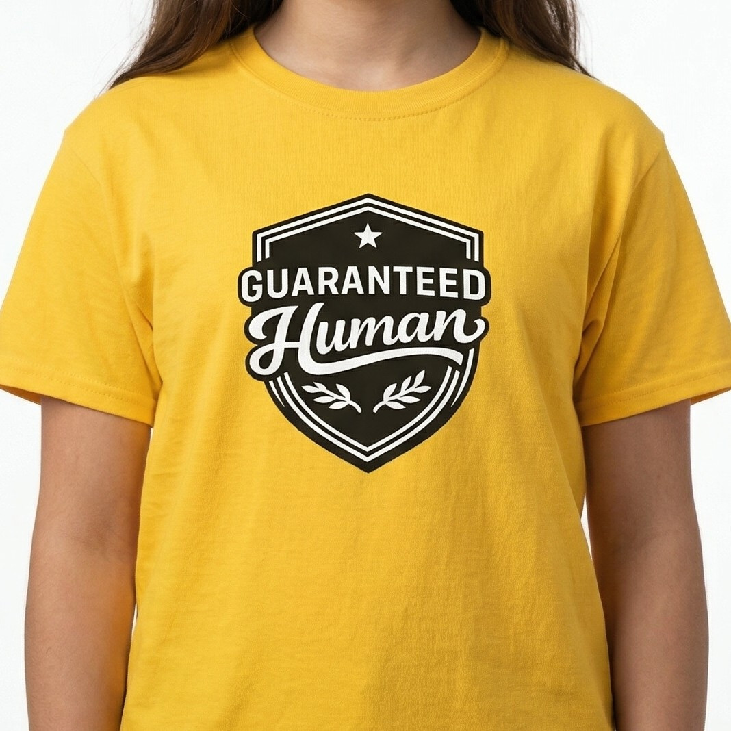 Guaranteed Human Youth Emblem T Shirt