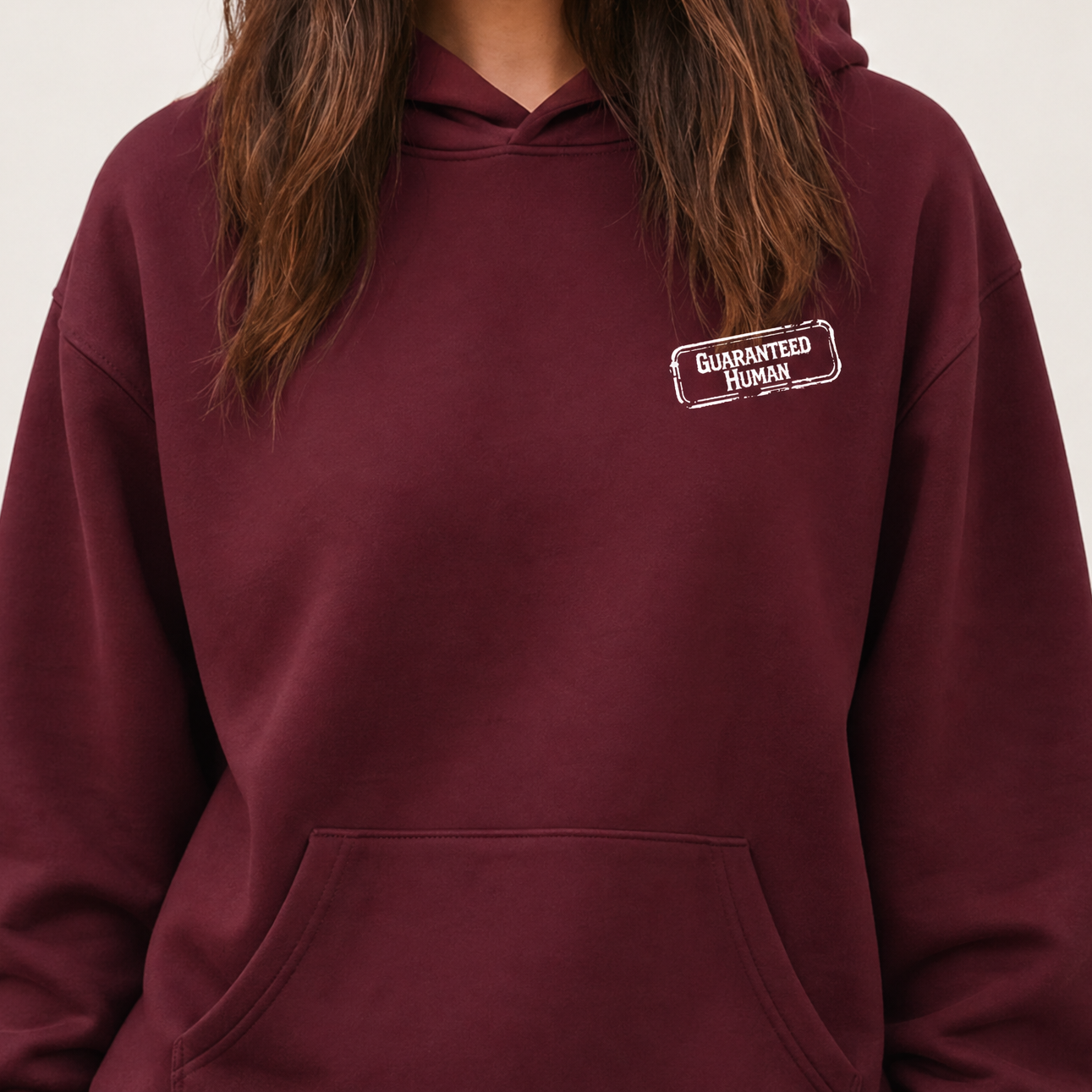 Guaranteed Human™ Stamp - Women Crest Hoodie