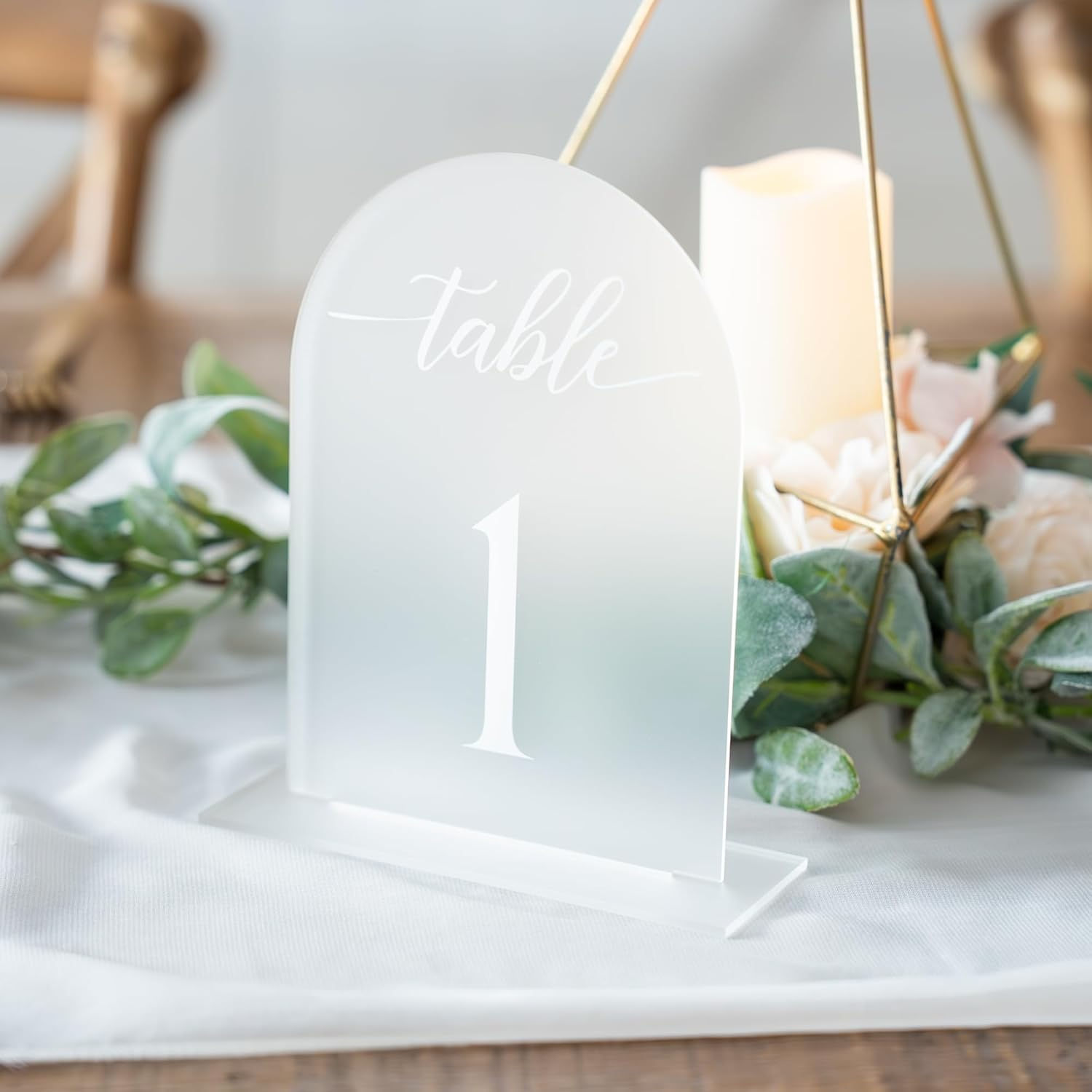 Frosted Table Number 1-15