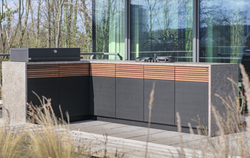 Kuchnia ogrodowa narożnikowa