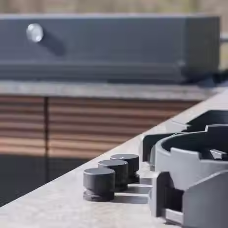 Outdoor kitchen gas hob