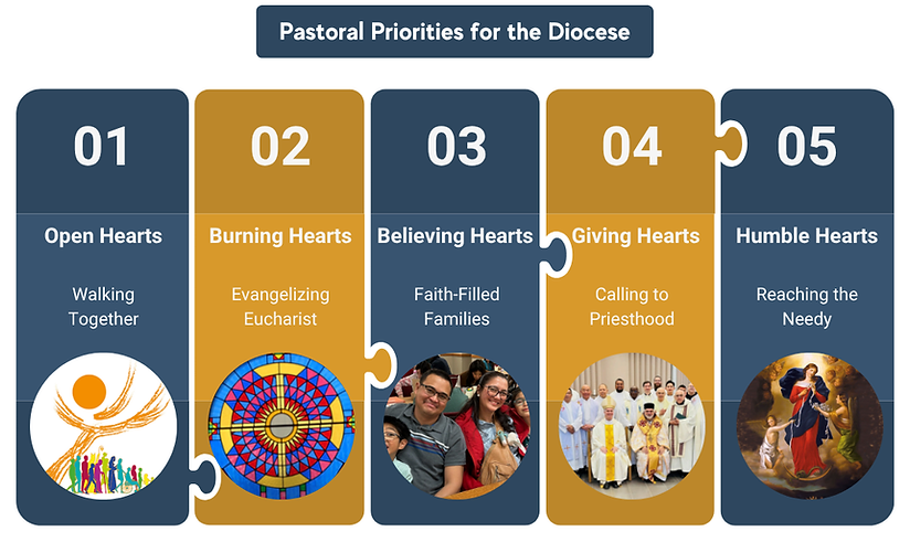 01 02 03 04 05 Pastoral Priorities for the Diocese Open Hearts 01 02 03 04 05 Pastoral Pri