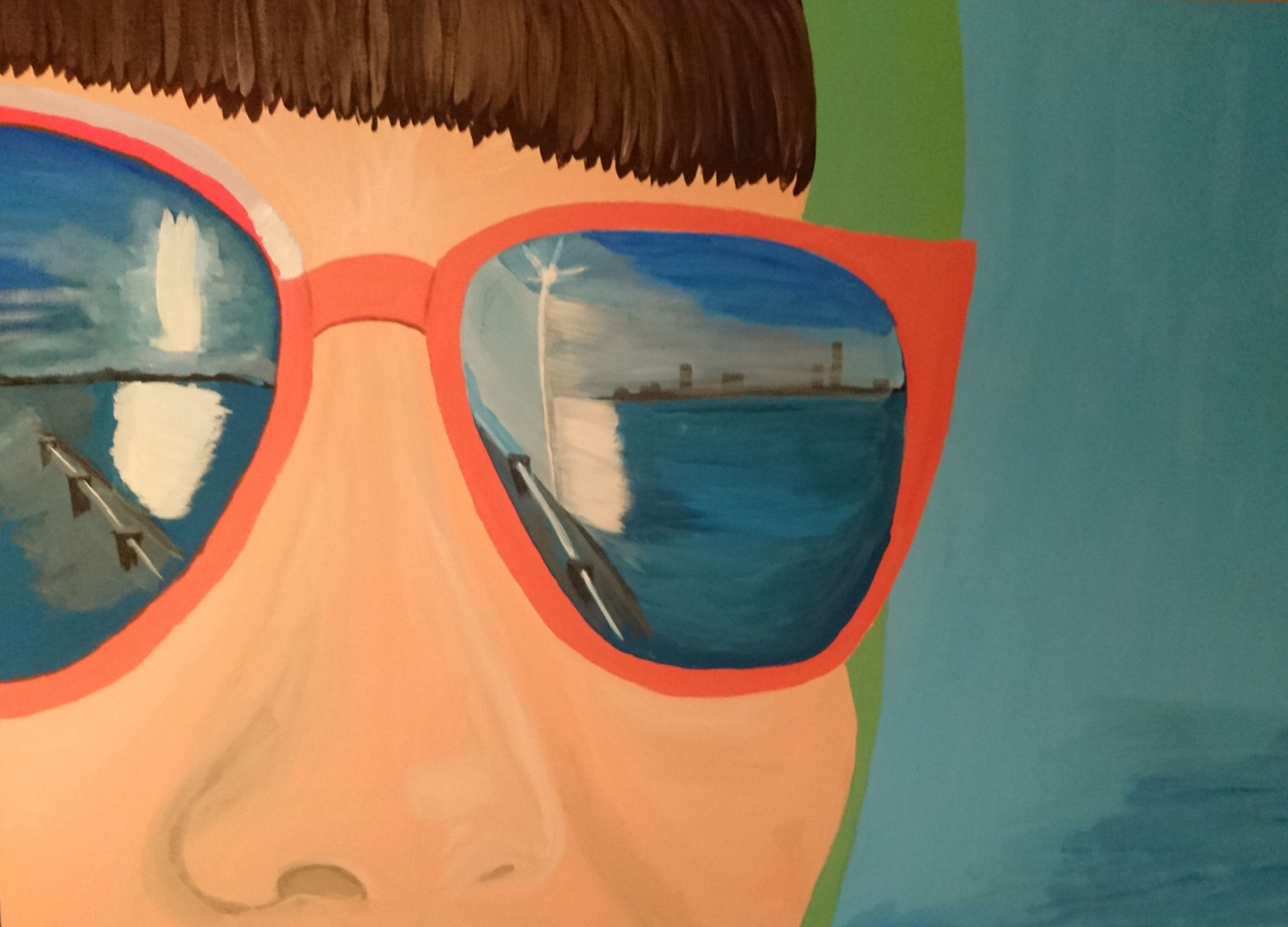 Aus der Serie "Sommer in Sicht", Sommer in Sicht, Tempera auf Leinwan