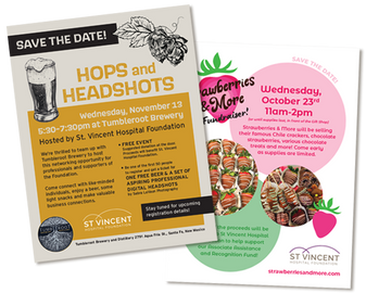 St. Vincent Foundation flyers