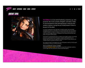 Tori Gideon website