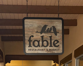 Fable Restaurant Signage