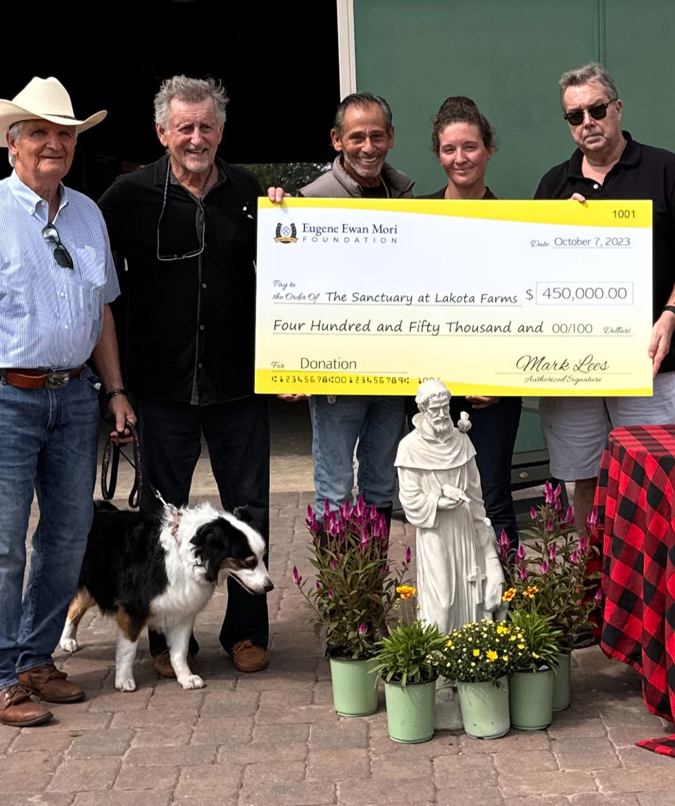 The Sanctuary at Lakota Farms receives a $450,000 donation from EE Mori Foundation.