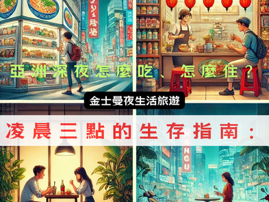 亞洲深夜生存指南:凌晨三點也能找到溫暖與驚喜! 🍜🏠
