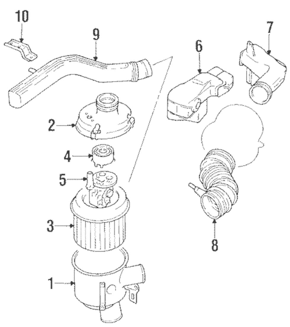 Thumbnail: MD125922 Mass Air Flow Sensor Mitsubishi