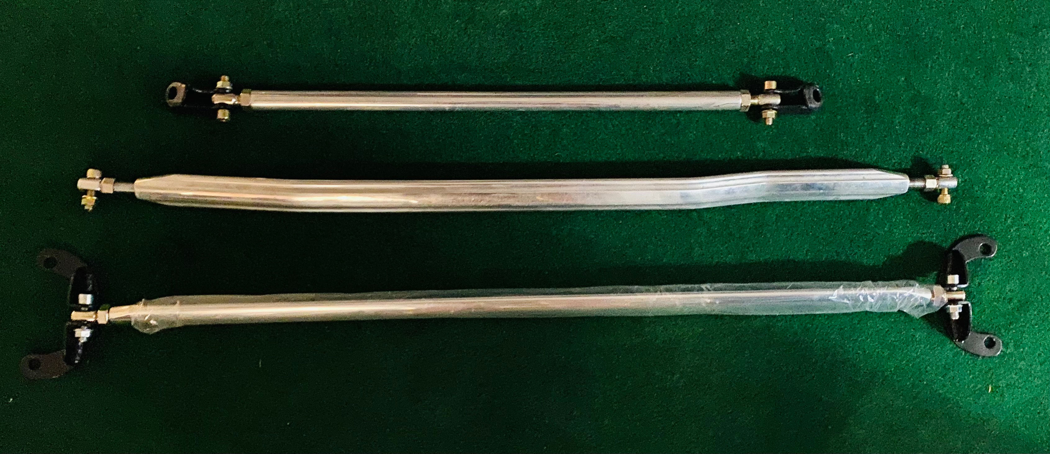 ME9599FU+RU+RL-B Megan Racing Front&Rear Up+Rear Lo Strut Tower Brace Bar