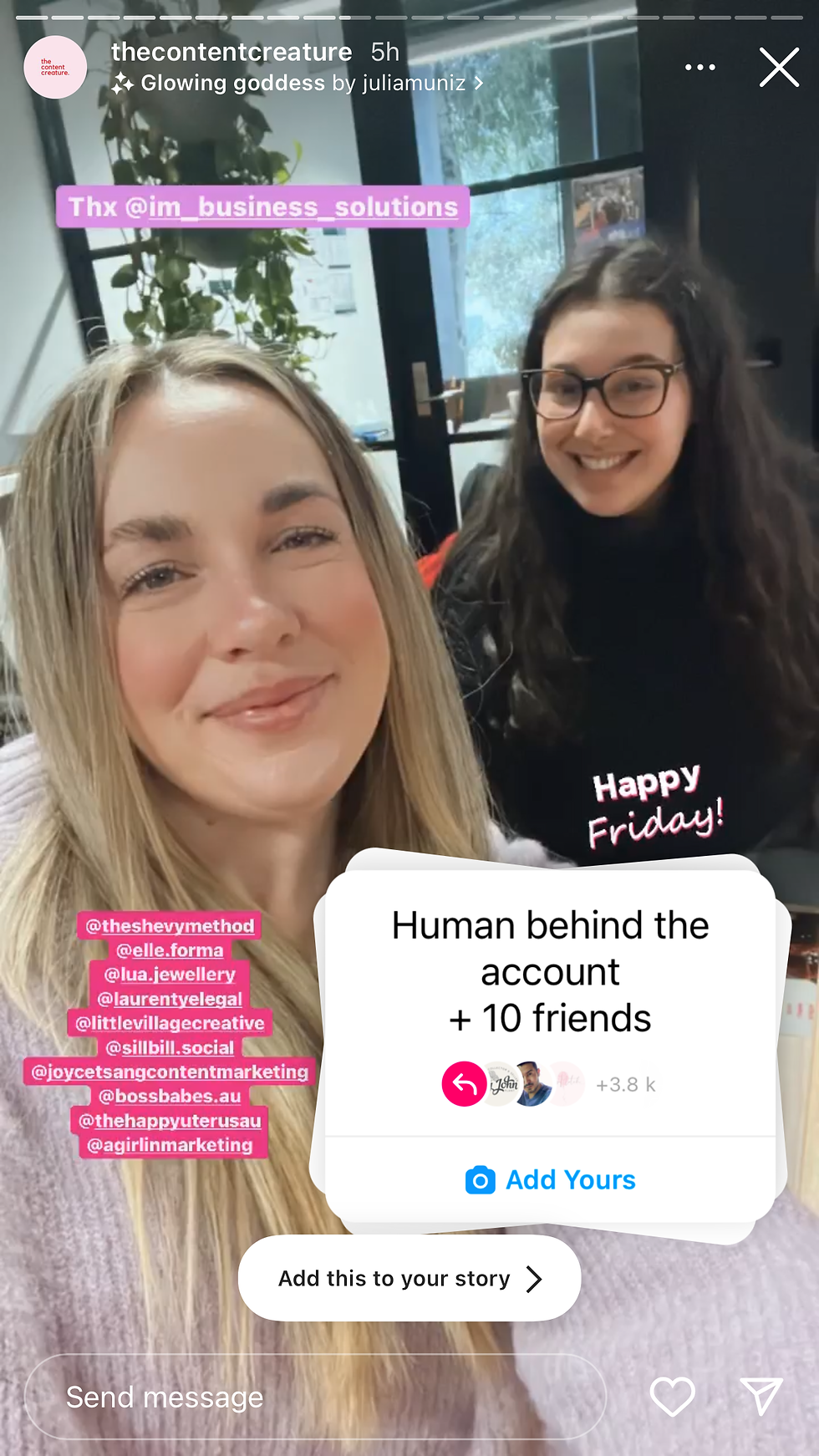 Building a community online - thecontentcreature IG Tag