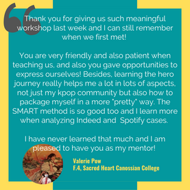 Joyce Tsang Content Marketing Client Testimonial - Valerie Pow, Student