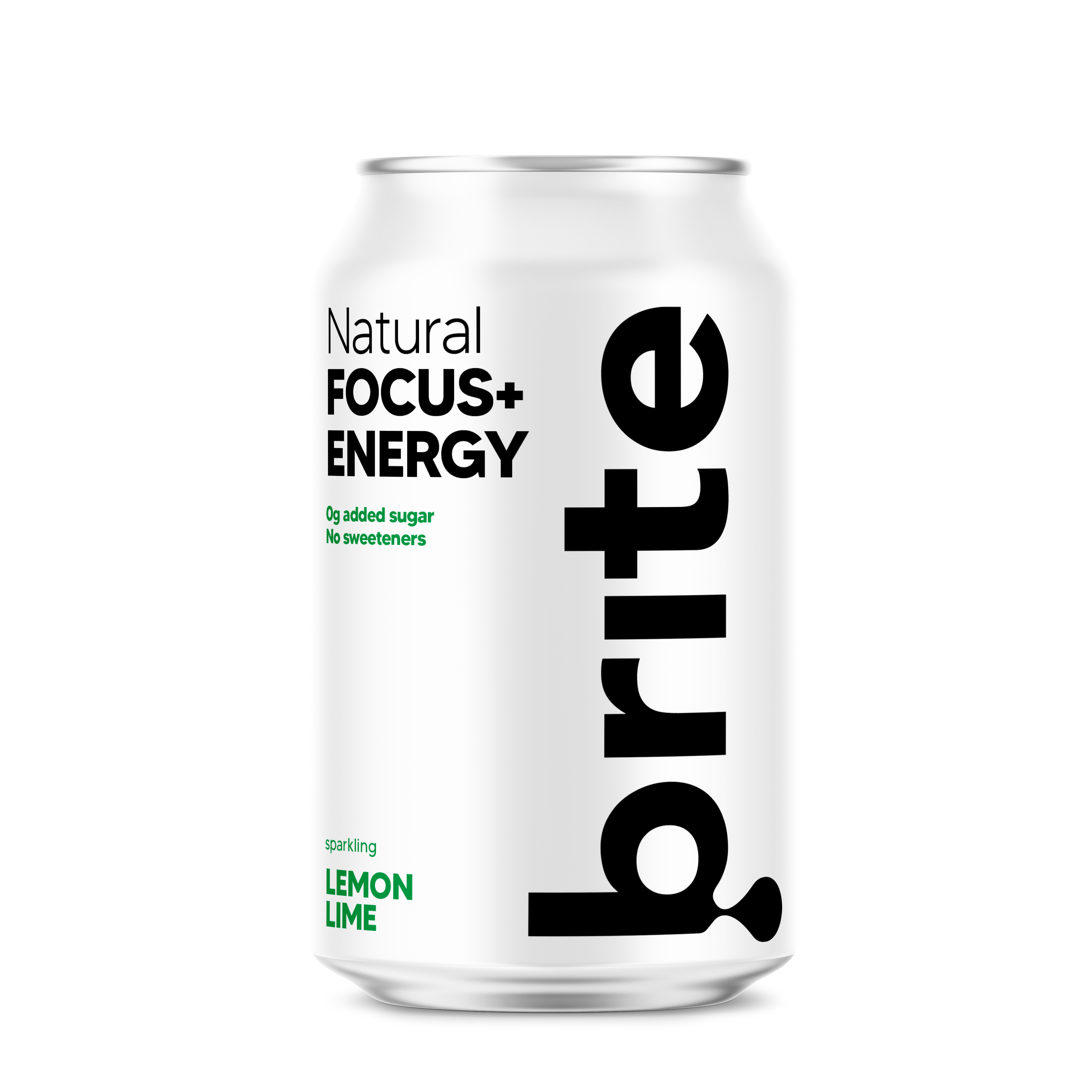 BRITE LEMON LIME NATURAL ENERGY+FOCUS SODA 330ML