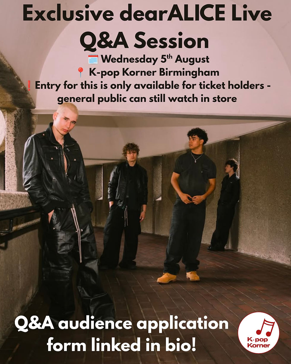 Exclusive dearALICE Live Q&A Session
