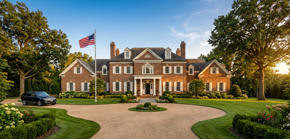 AI-generated photorealistic real estate exterior photography — property listing imagery for Northern Virginia by Willi Signature