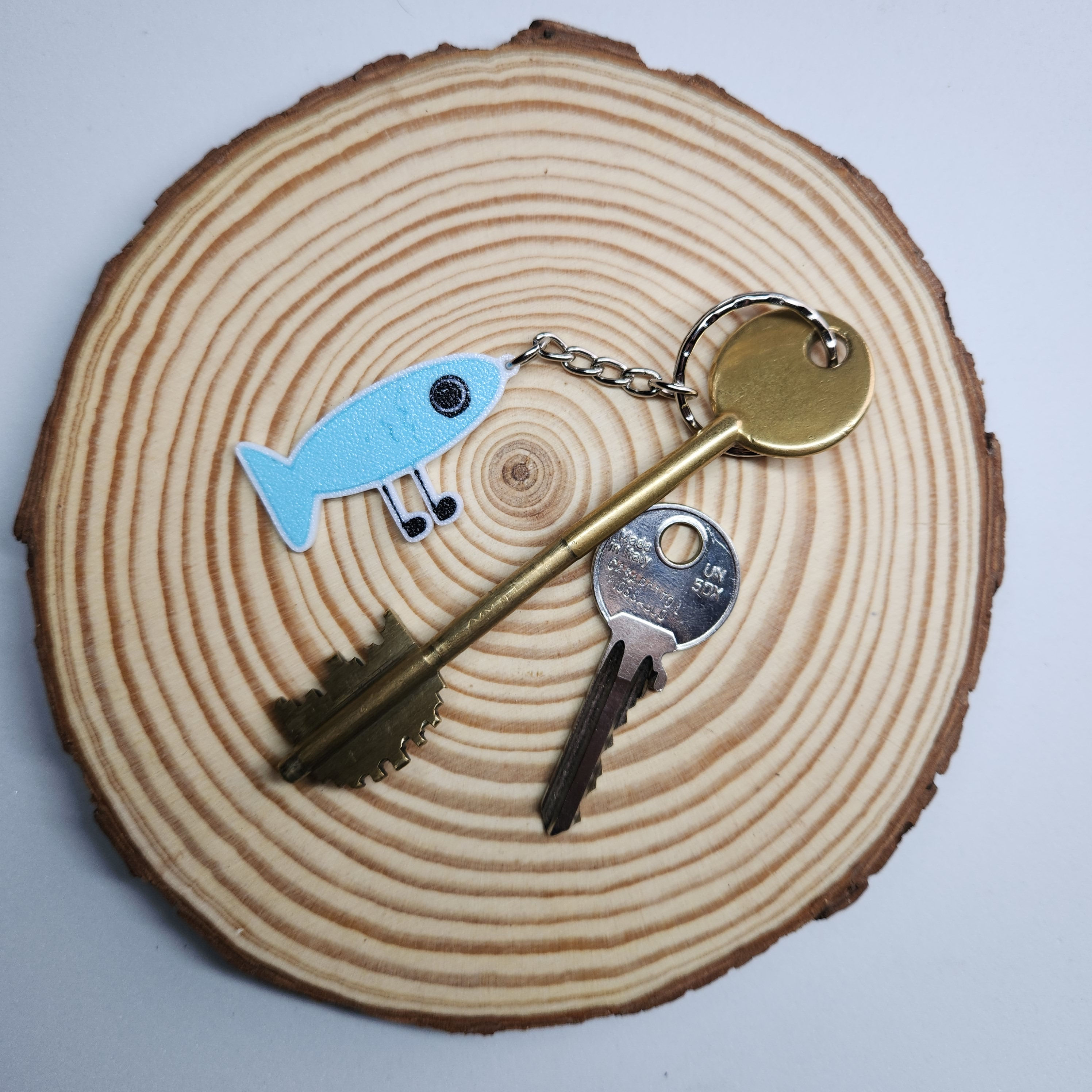 Portachiavi Pesce con i Piedi