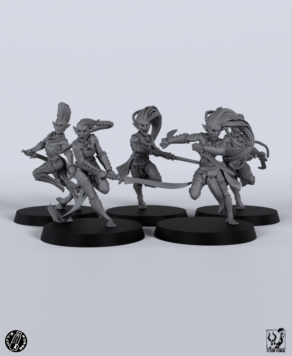 Blade Dancer - Sylvan Elves - Miniatura stampata 3D