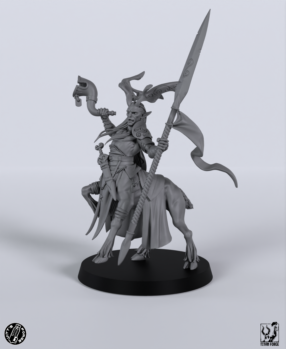 Centaur Hero - Sylvan Elves - Miniatura stampata 3D