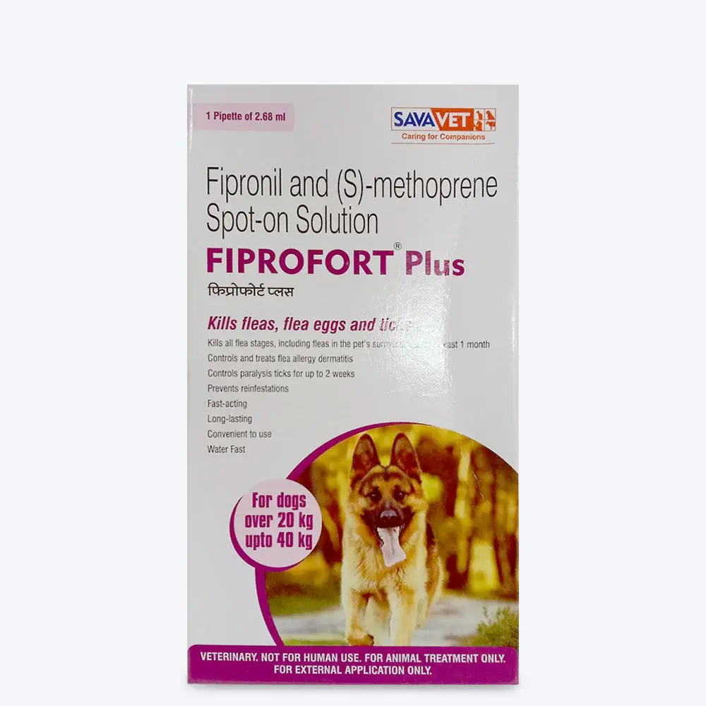 Fiprofort Plus Spot-On Solution(For Dogs 20kg-40kg)