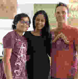 Dhawi and Dave PIenta and their son