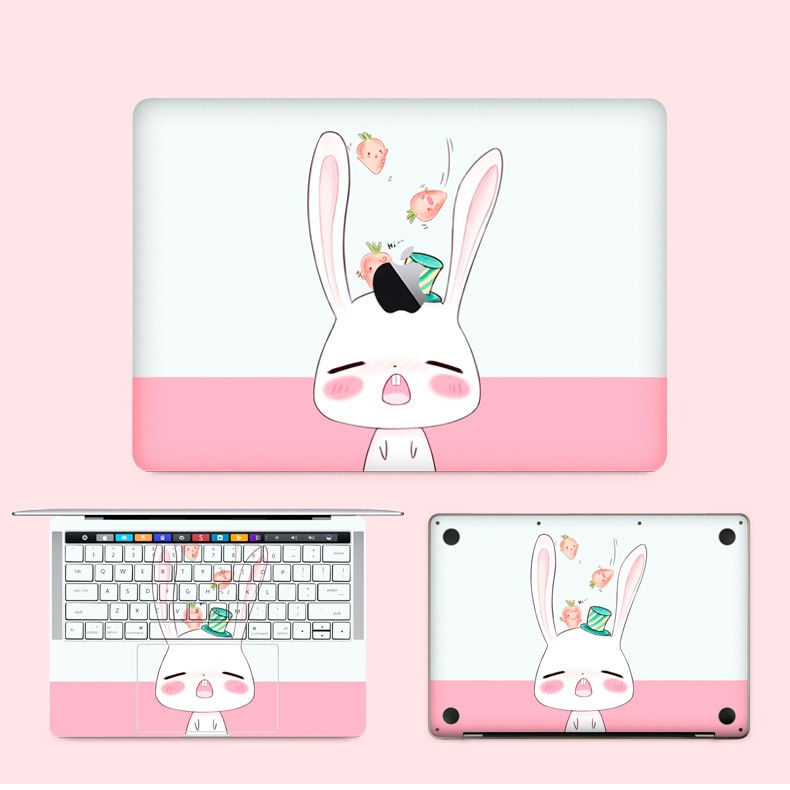 apple macbook pro air retina touchbar 11 12 13 15 inch decal skin sticker rabbit