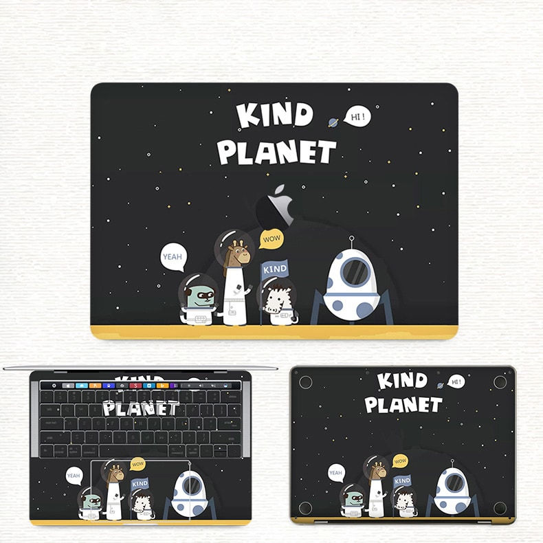 apple macbook pro air retina touchbar 11 12 13 15 inch decal skin sticker kind planet