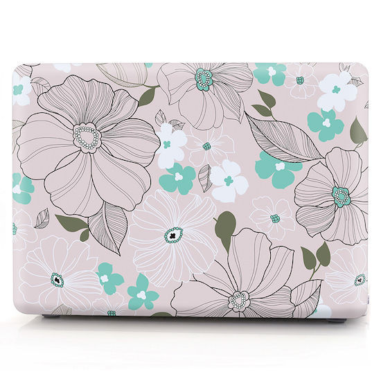 Thumbnail: apple macbook case cover protector air pro retina touchbar 11 12 13 14 15 16 inch m1 floral blossom flower design pink