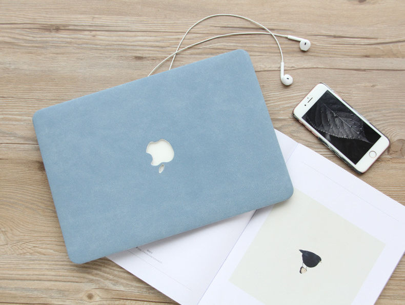 Thumbnail: apple macbook air pro retina touchbar 11 12 13 14 15 16 inch m1 blue matt leather cover protector malaysia