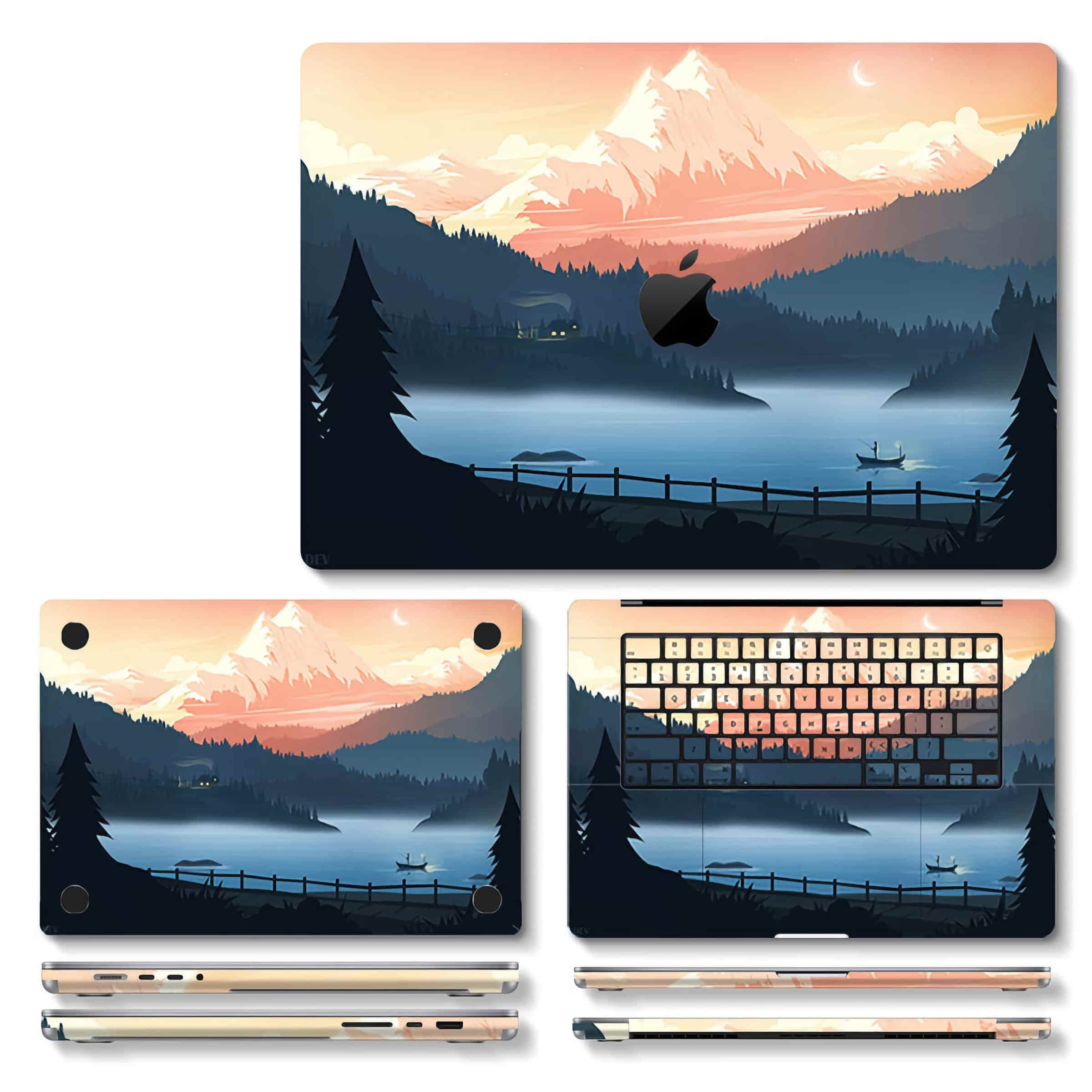 apple macbook air pro retina touchbar 11 12 13 14 15 16 inch m1 m2 m3 pro max mountain view decal sticker skin wrap