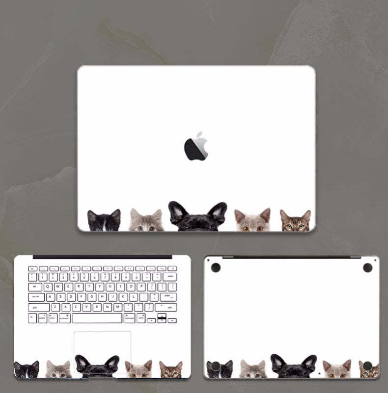 apple macbook pro air retina touchbar 11 12 13 15 inch decal skin sticker dogs