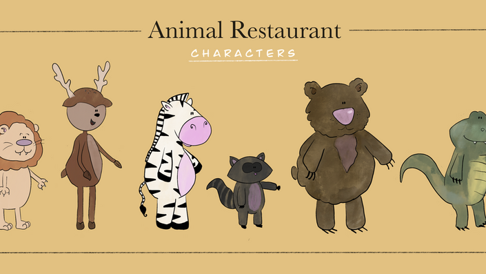 Animal restaurant Character Line Up
