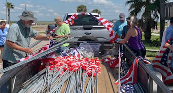 Holiday Flag Placement