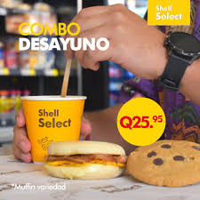desayuno en Shell Select
