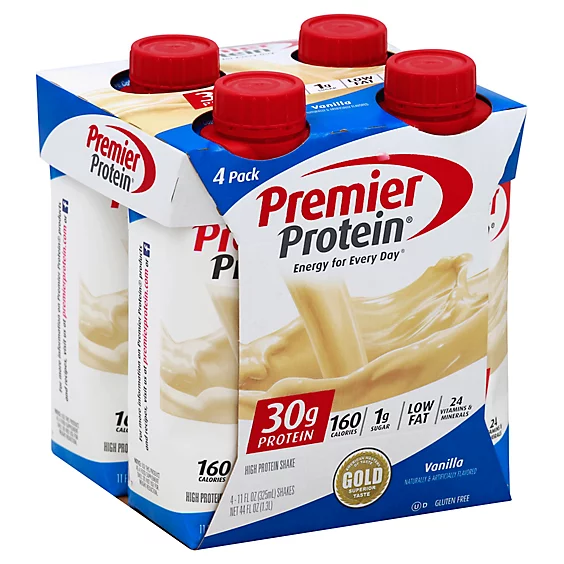 Multi empaque de Premier Protein, ideal para supermercados con compra planificada