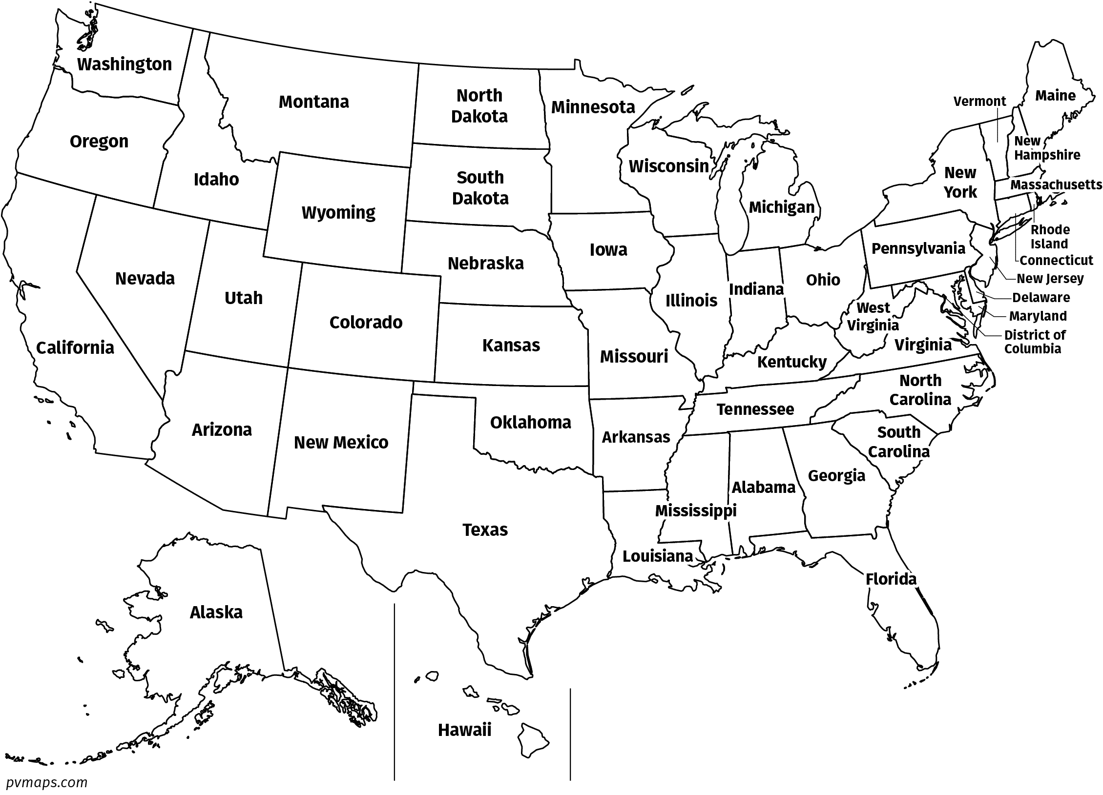 Us States Printable Maps Pdf Printable Us Maps With States Outlines 