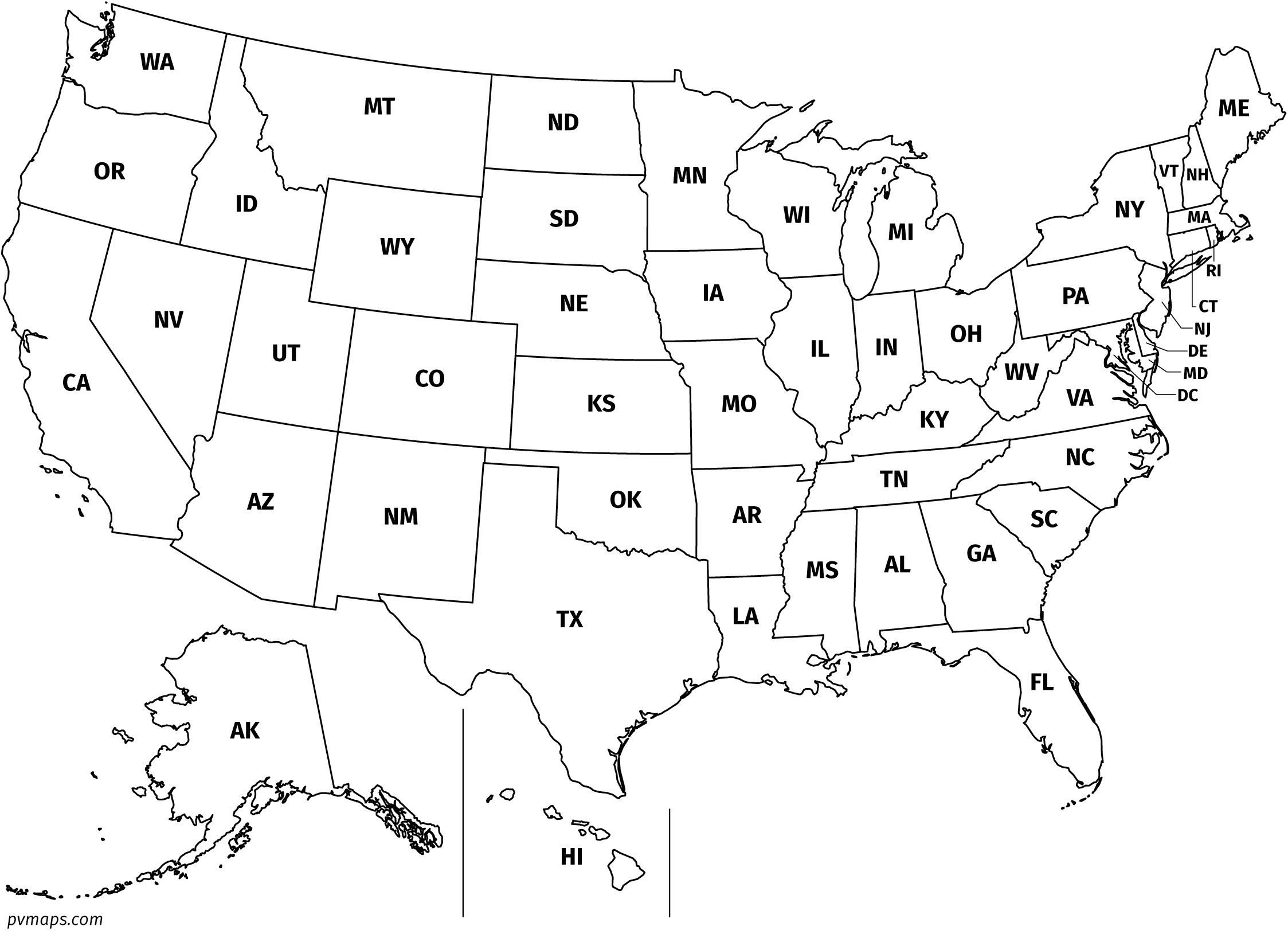 Printable Line Maps | pvmaps