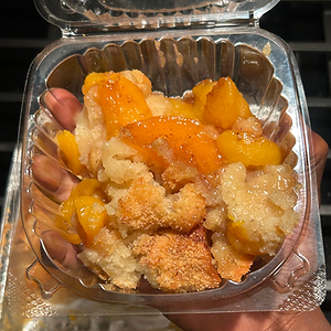 Peach cobbler