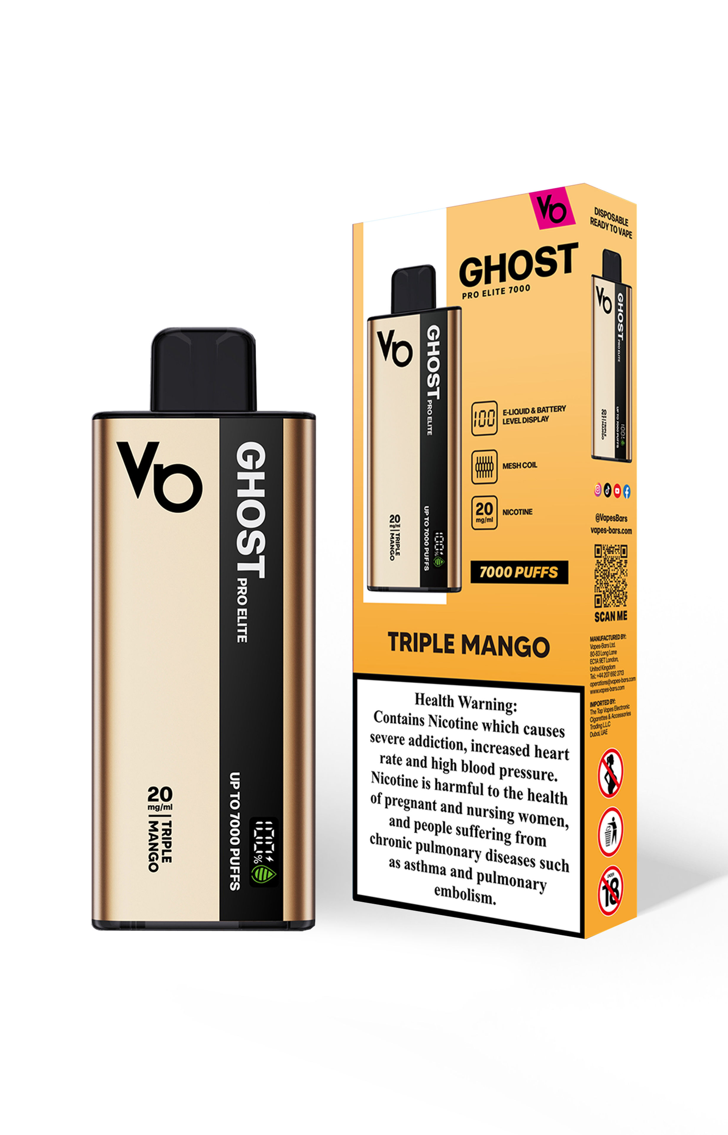 Ghost® Pro Elite Triple Mango