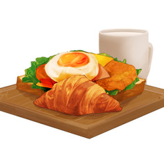 Croissant sandwich