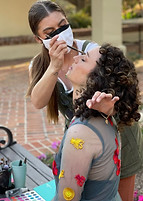 Makeup Artist applying beauty makeup