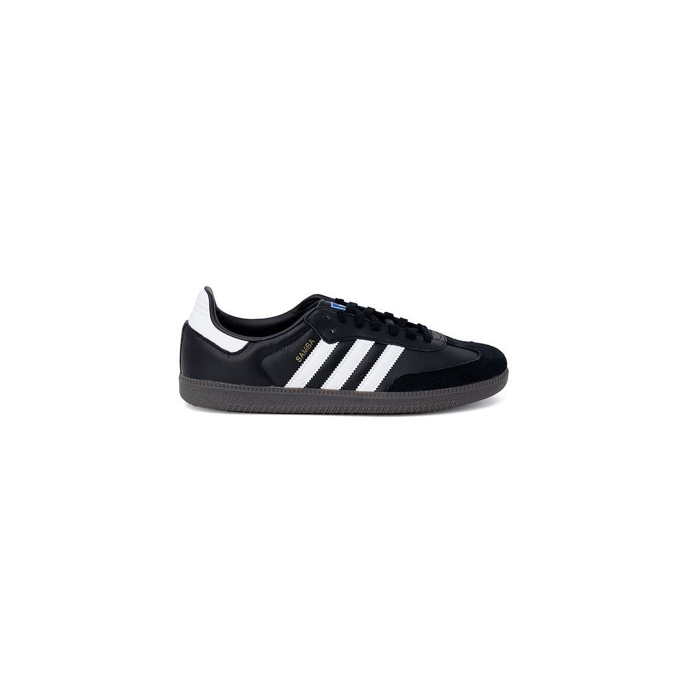 Thumbnail: Black Leather Low Top Sneakers