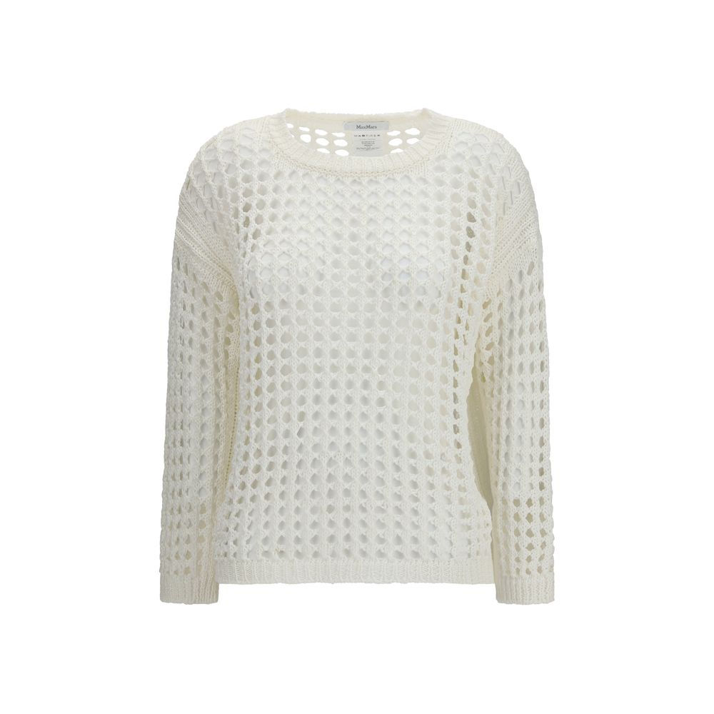 White Linen Sweatshirt