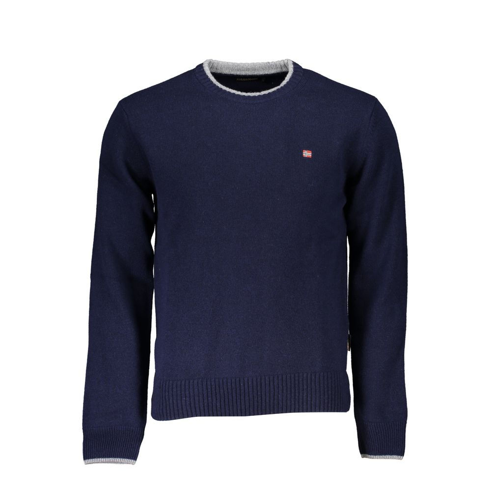 Blue Tessuto Men Sweater