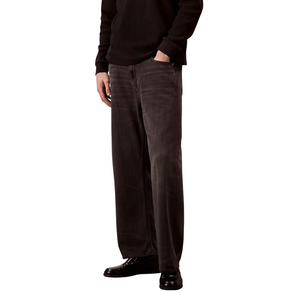 Black Lyocell Relaxed Fit Jeans