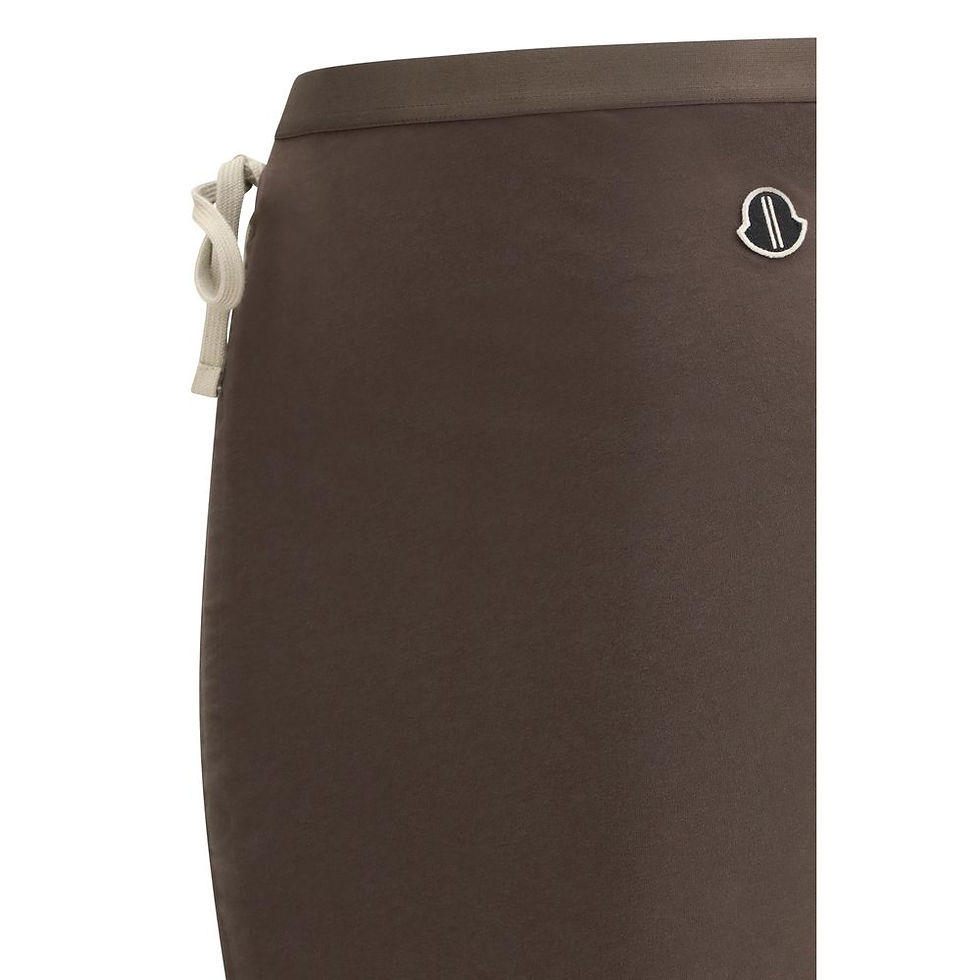Thumbnail: Brown Cotton Long Skirt