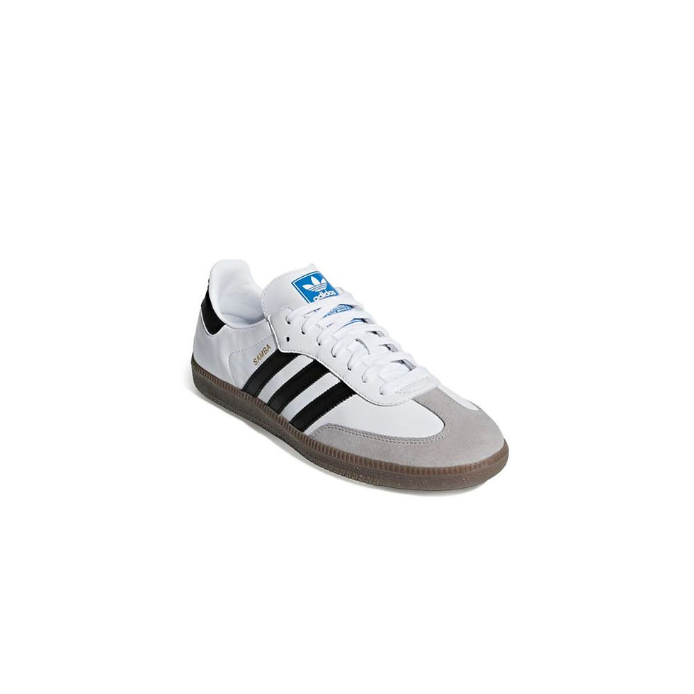 Thumbnail: White Leather Low Top Sneakers