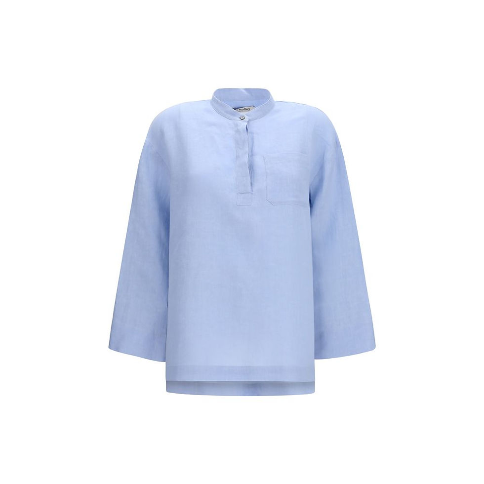 Thumbnail: Blue Linen Dress Shirt