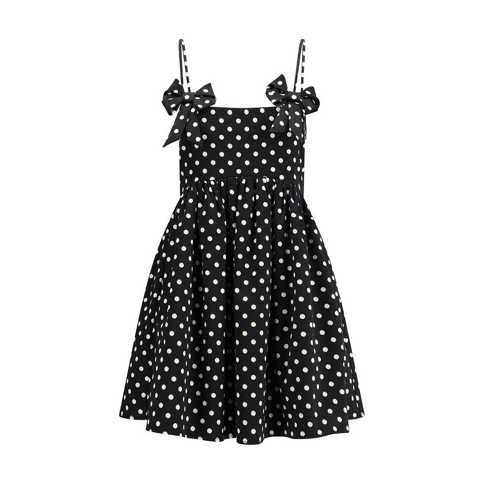 Thumbnail: Black Recycled Polyester Casual Dress