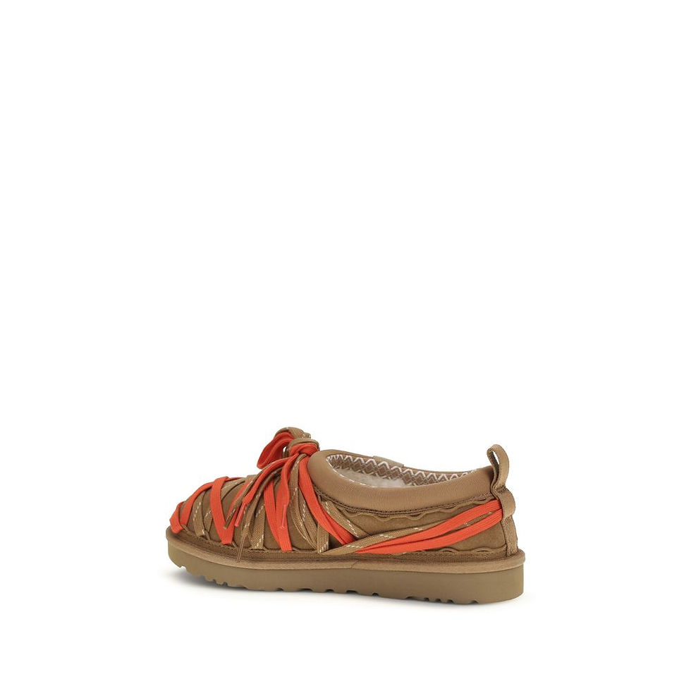 Thumbnail: Multicolor Suede Leather Strap-On Sandals