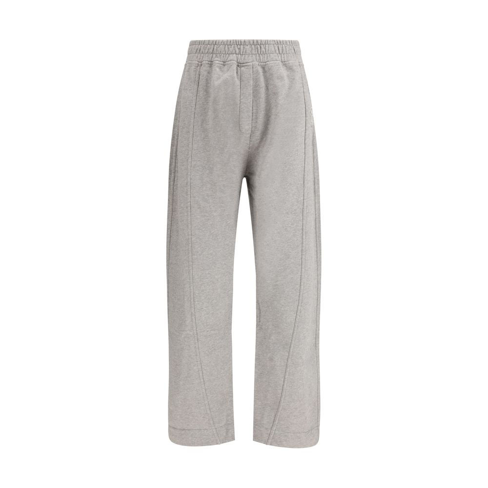 Gray Cotton Casual Pants